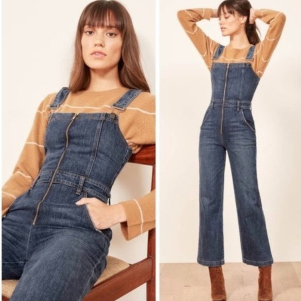 Reformation Jean Jumpsuit